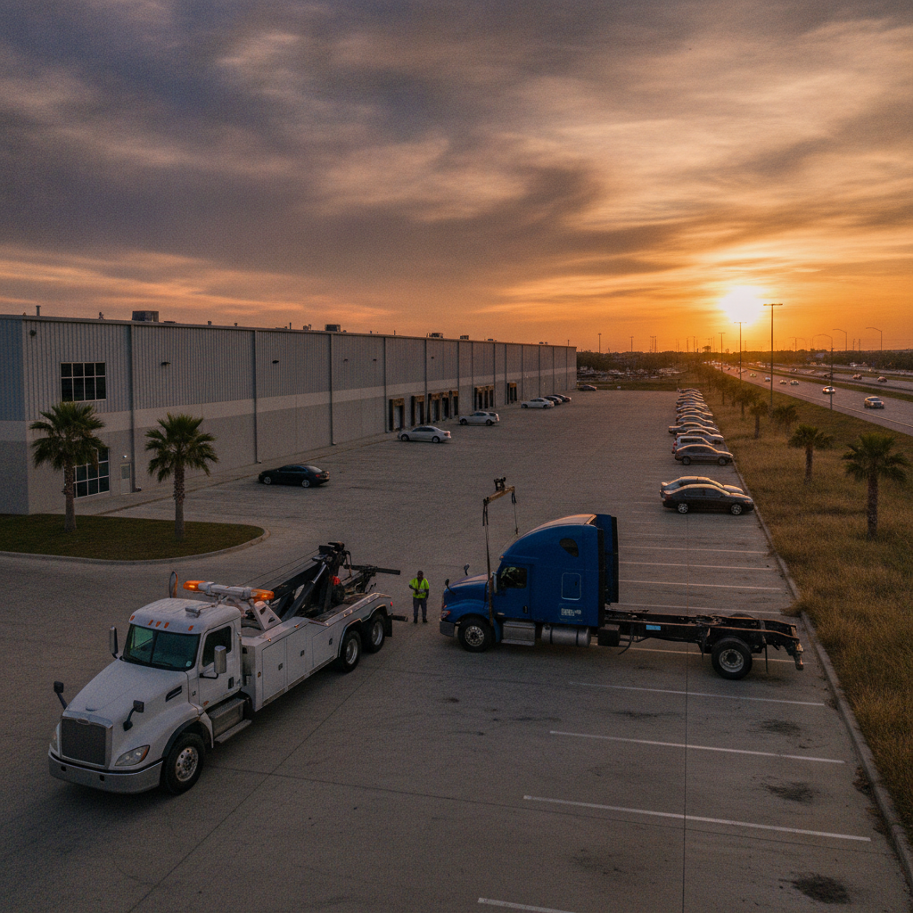 How Do Houston Industrial Park and Warehouse District Property Managers Legally Enforce Parking and Towing for Unauthorized Vehicles?
